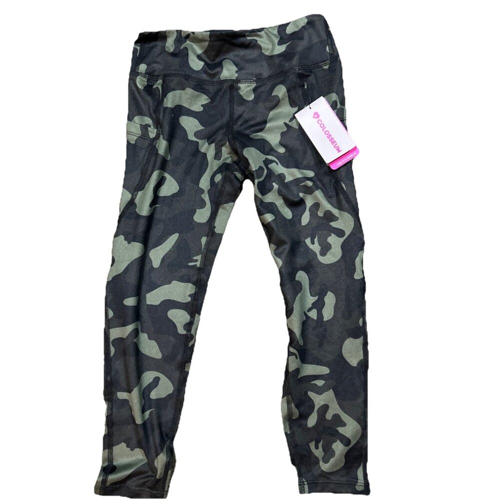 Columbia Glacier Printed Leggings Youth Girls M Medium Pull On Outdoor Knit Pant